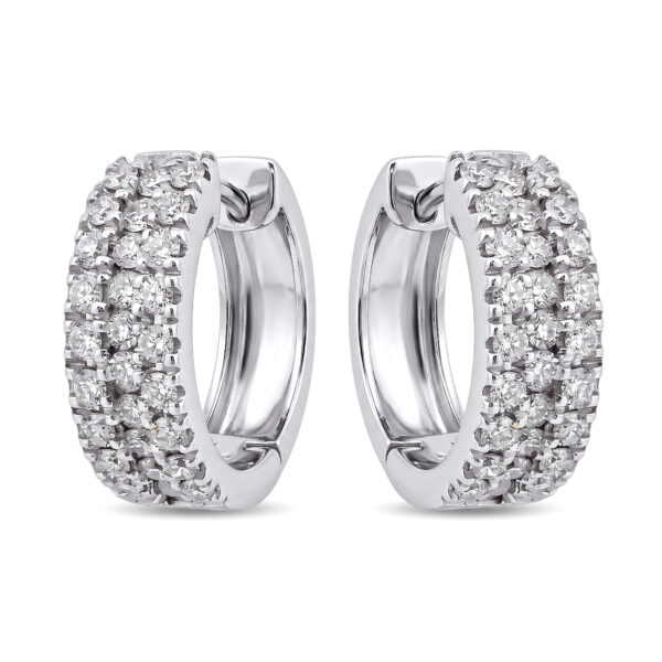 Hoop earrings with diamonds Art.OR1559-2