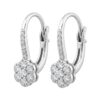 FLOWER diamond bridge earrings Art. OR937