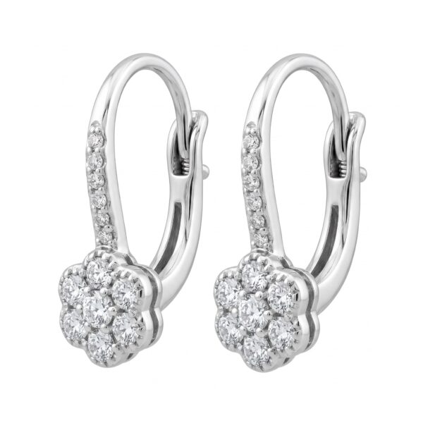 FLOWER diamond bridge earrings Art. OR937