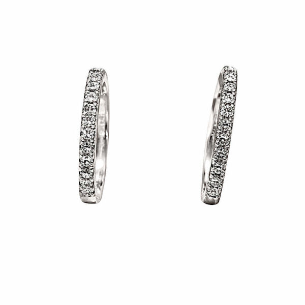 White gold circle earrings and DREAM diamonds Art. OR861