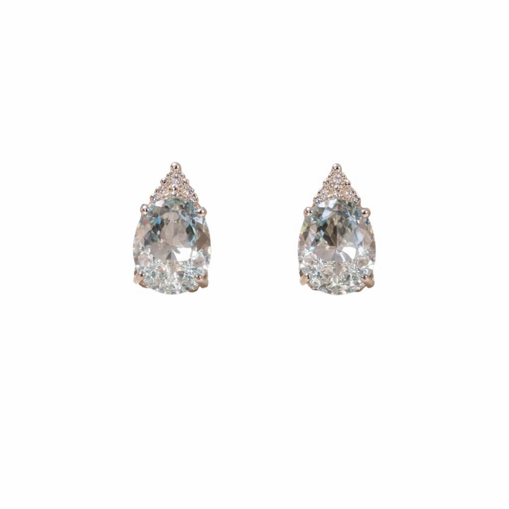 Orecchini acquamarina  e diamanti GEMME ART. OR1447