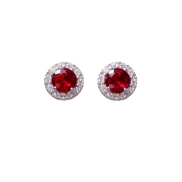 Gold and Diamond Rubies Earrings Art. OR548