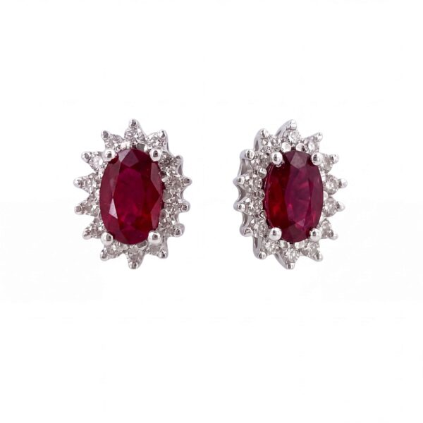 Orecchini Rubini Oro e Diamanti BON TON Art. OR524