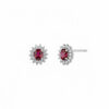 Gold ruby earrings and BON TON diamonds Art. OR950