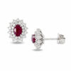 Gold and diamond rubies earrings Art. OR1424