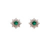 Earrings with emerald diamonds and gold 750% Art. OR1399