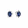 Orecchini zaffiri blue oro bianco BON TON Art. OR520