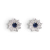Earrings with sapphires diamonds gold BON TON ART.OR1445