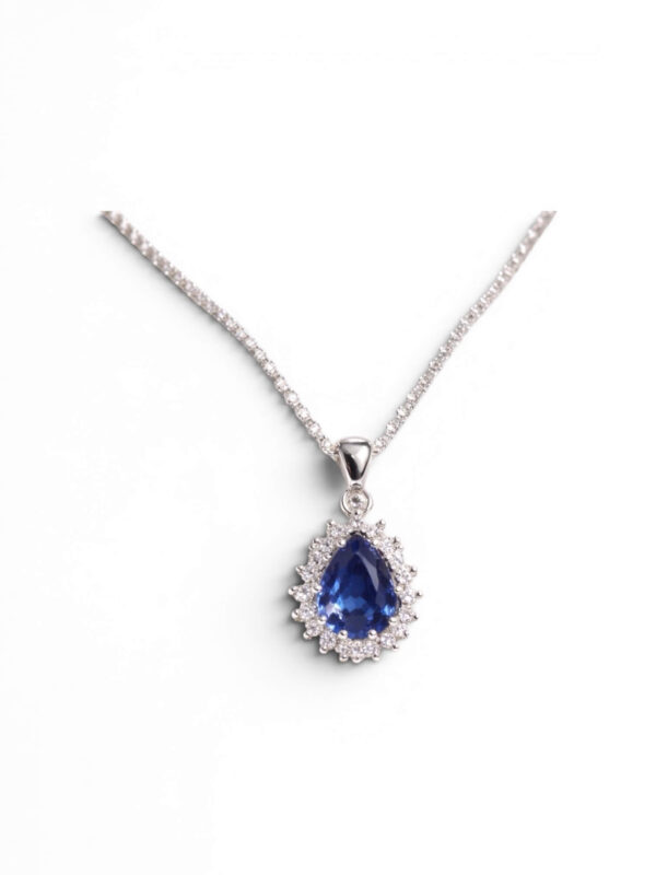 BON TON Gold and Diamond Sapphire Pendant Art. CD251