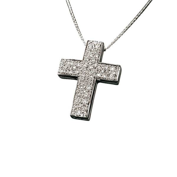 Cross pendant with diamonds art.GR369