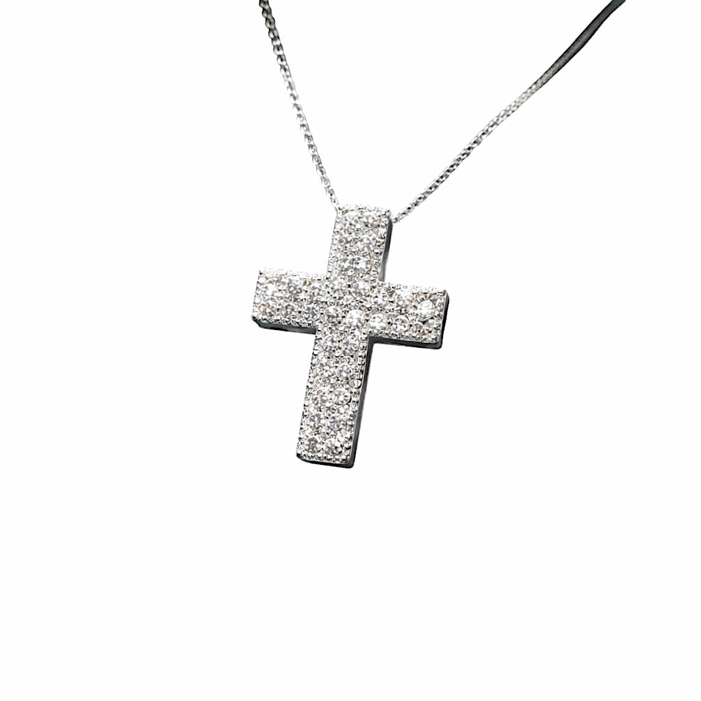 Pendente croce con diamanti art.GR372-1