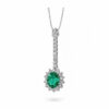 Emerald pendant diamonds and gold BON TON Art. CD373