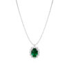 Girocollo smeraldo oro bianco BON TON art. CD940-5