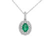Emerald pendant white gold 750% BELLE EPOQUE Art. CD239