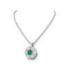 Girocollo  Fiore smeraldo e diamanti art. CD126