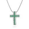 750% white gold cross pendant BELLE EPOQUE ART. GR364-2