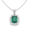 Pendant with diamonds and emerald Art.CD843