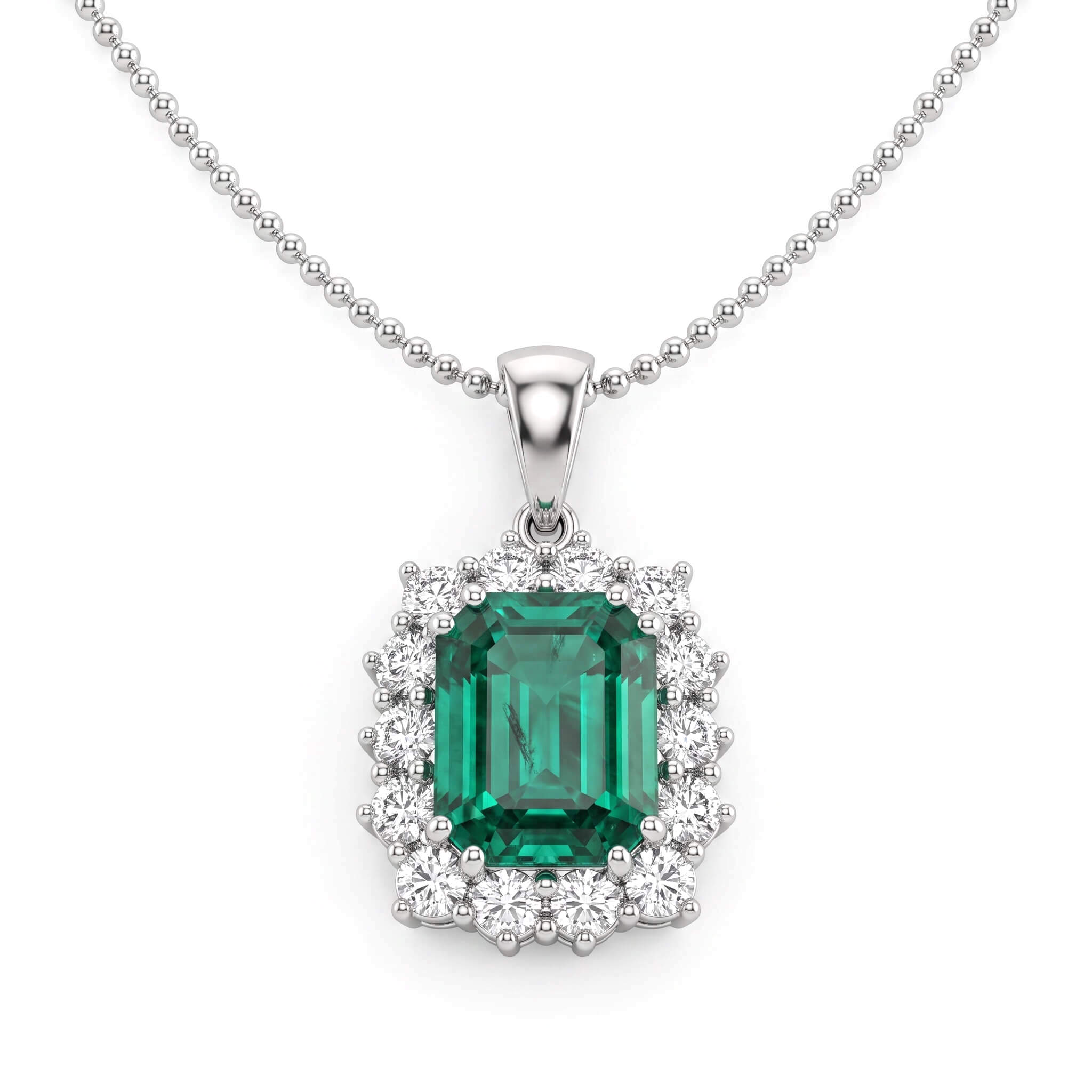 Girocollo con diamanti e smeraldo BELLE EPOQUE Art. CD1113