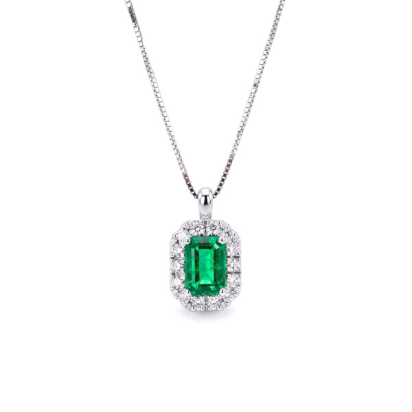 Girocollo smeraldo e diamanti BELLE EPOQUE Art.CD830