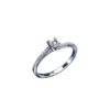 Solitaire ring gold and diamonds WISH ART.AN1293