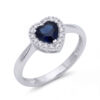 Anello zaffiro e diamanti BELLE EPOQUE ART. CIP262773ZB
