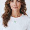 Photoroom 20260814 120420 gioielleria palermo White gold and diamond cross pendant Art. GR256