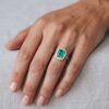 Emerald Ring White Gold