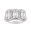 Anello trilogy oro e diamanti BAGUETTE Art. 5214R