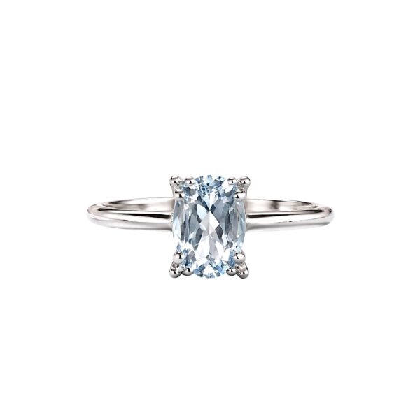 Anello acquamarina in oro 750% e diamanti GEMME Art. AN2931