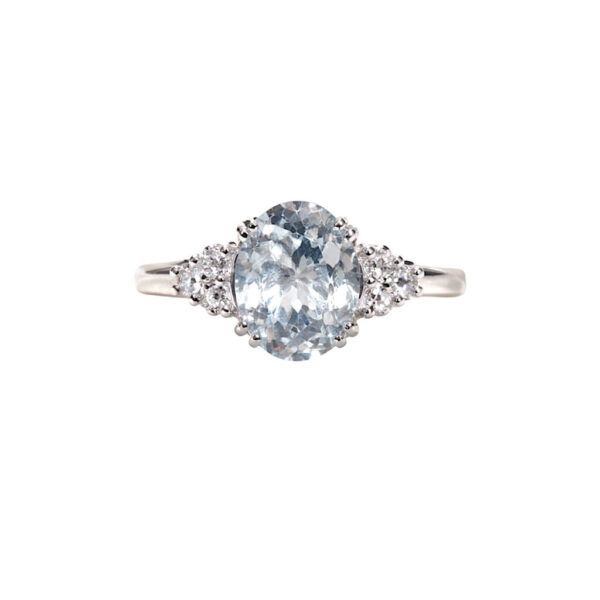 Anello acquamarina e diamanti GEMME Art.AN2386-1