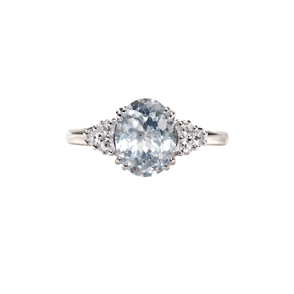 Anello acquamarina e diamanti GEMME Art.AN2386-1