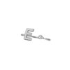 anello iniziale E oro diamanti cipolla dal 1950 gioiellieri palermo gioielleria palermo Anello iniziale oro bianco e diamanti ART. ANP-E