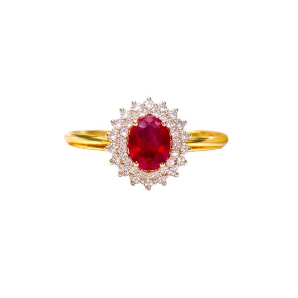 Anello rubino e diamanti oro rosa  BON TON art. AN2394-1