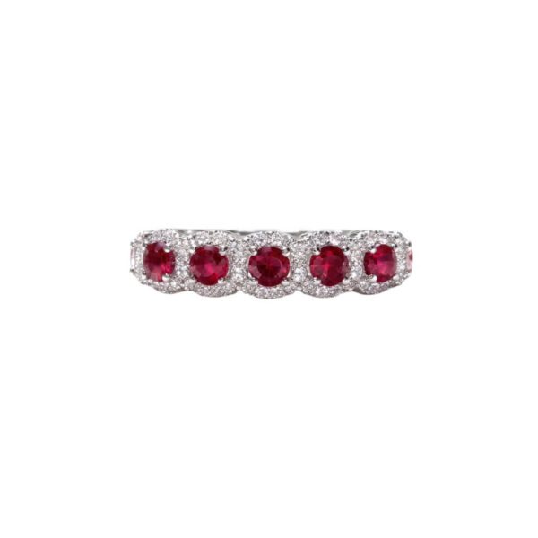 RING RUBIES AND DIAMONDS GOLD 750% ART. AN1652
