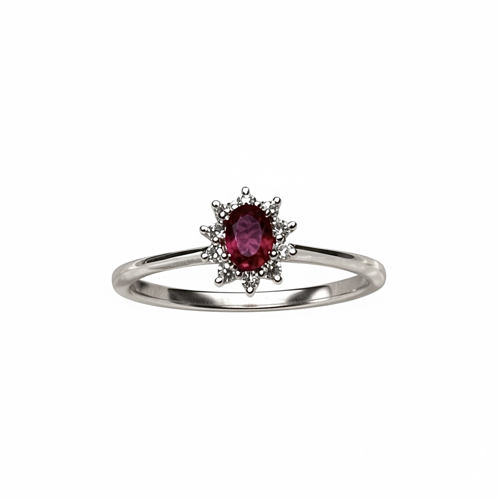 BON TON ruby ​​gold diamond ring Art. AN1669