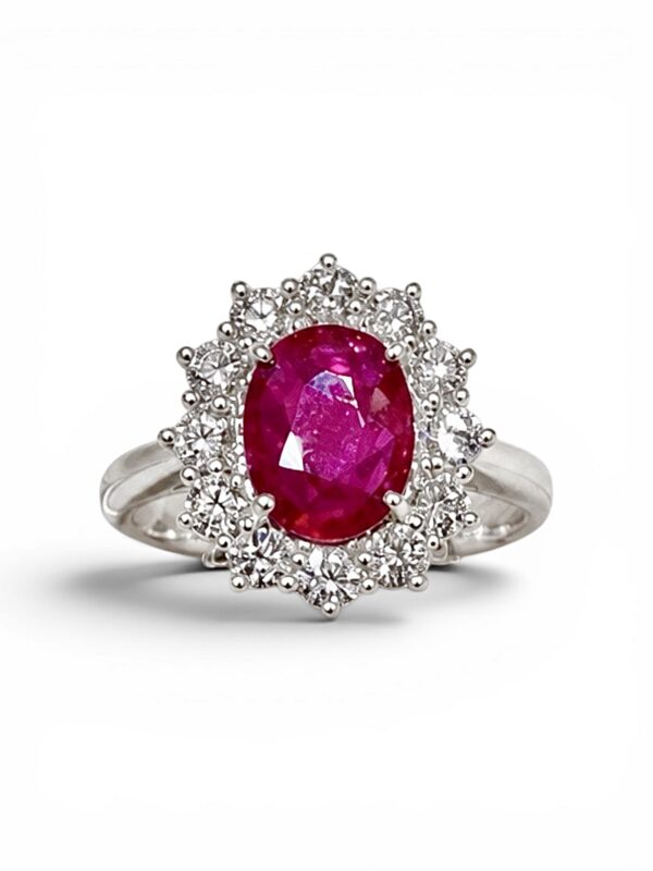 Anello rubino oro diamanti BON TON Art. AN2587