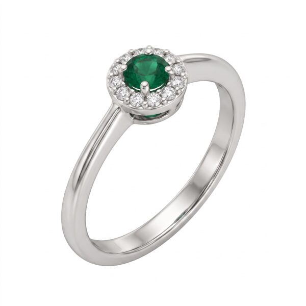Emerald Ring White Gold