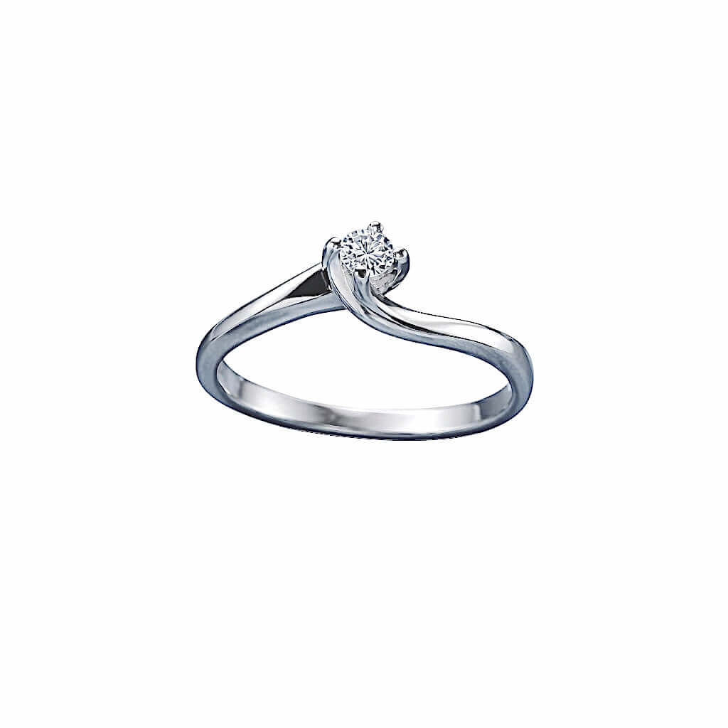Anello solitario  oro e diamante SGUARDI Art. AN1416