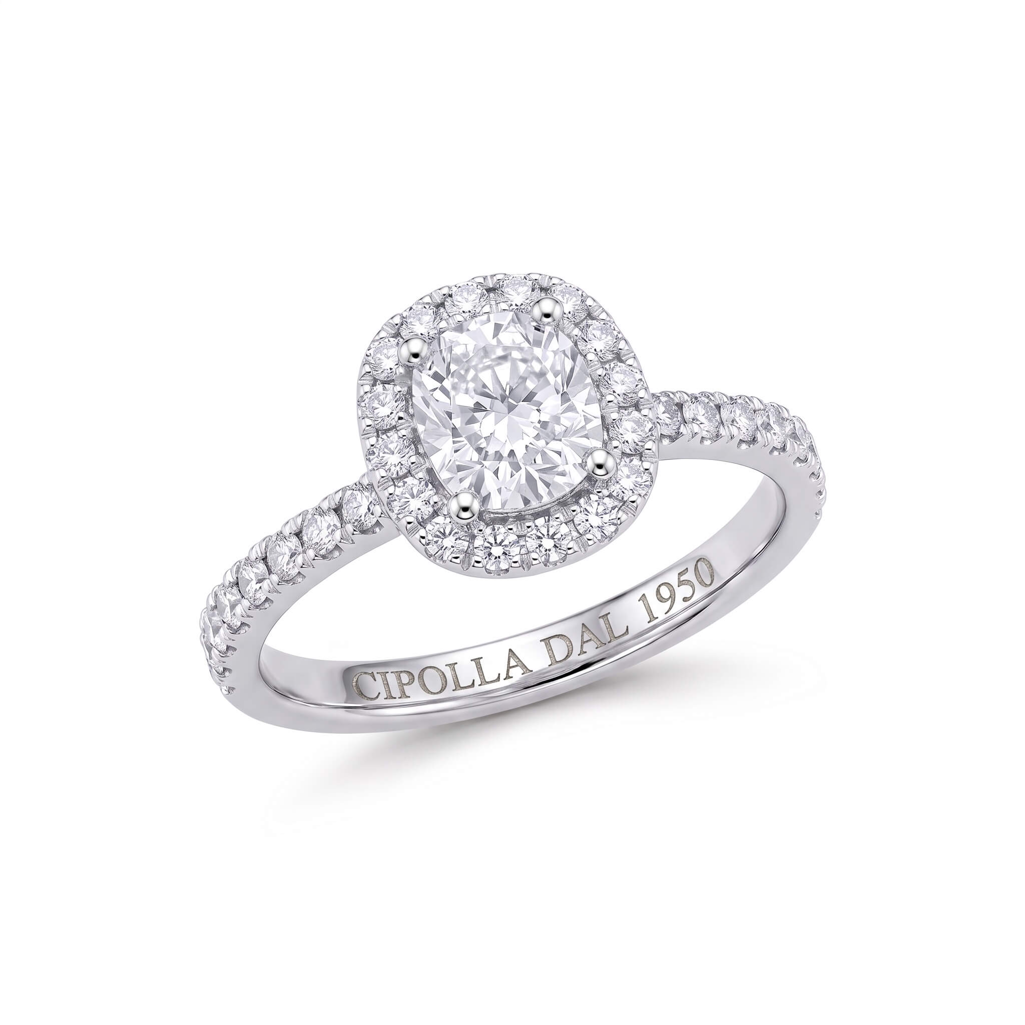 Anello solitario di diamanti taglio Radiant Art. RADIANT100