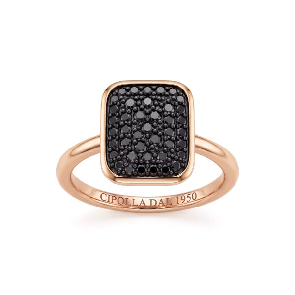 TOPPINA rose gold and diamond ring Art. 7774BK