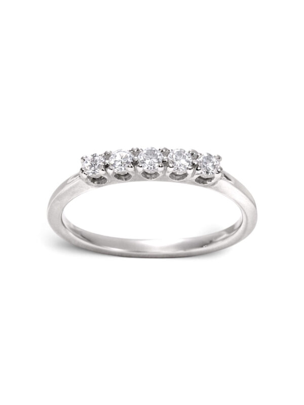 Anello veretta cuori con diamanti CUPIDO art. AN3089