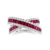 anello veretta rubini diamanti oro cipolla dal 1950 gioiellieri palermo 1 gioielleria palermo Anello veretta con rubini diamanti e oro art. 290015R700