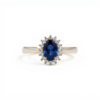 Anello zaffiro diamanti oro bianco BON TON art. AN2855