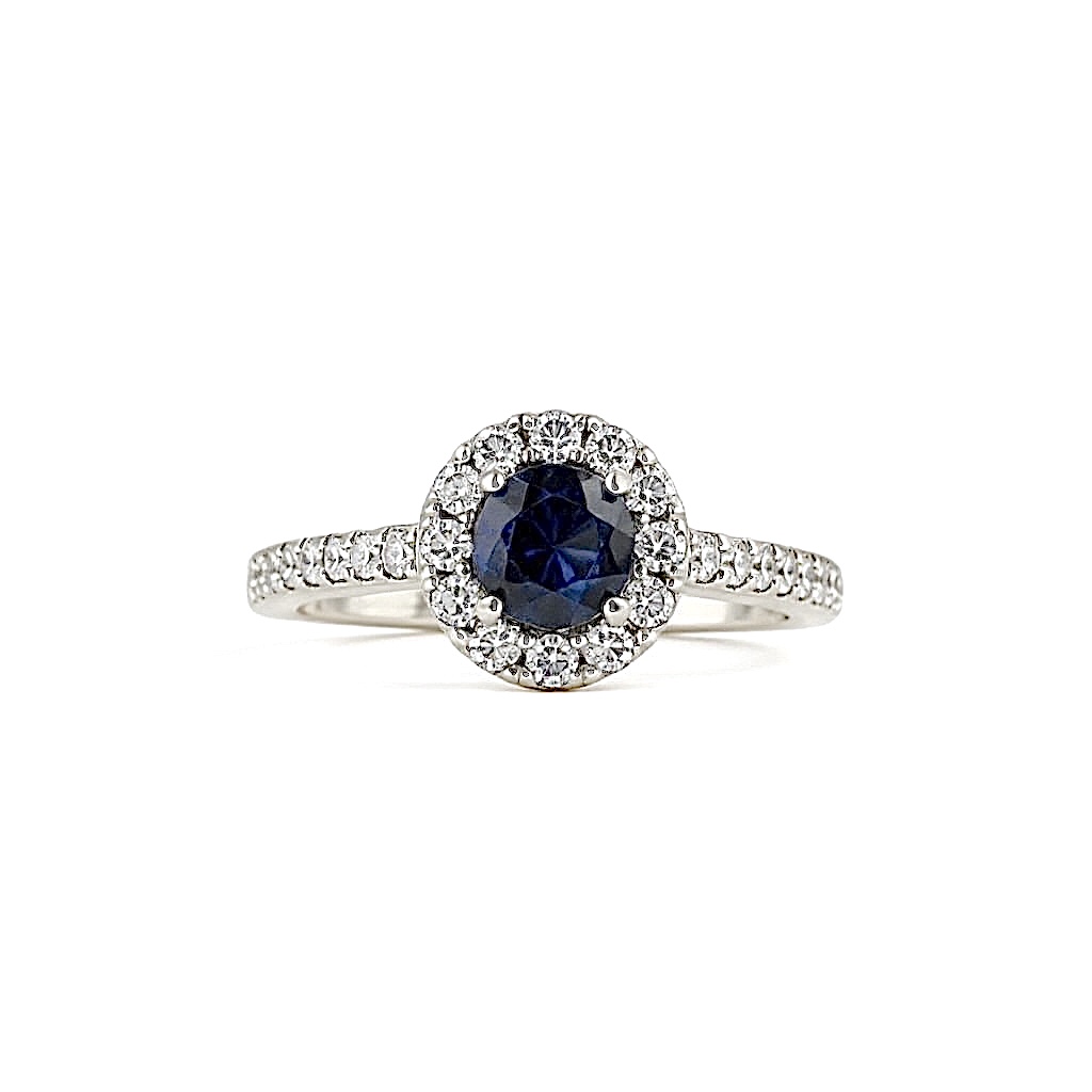 Anello zaffiro e diamanti BELLE EPOQUE ART. AN905