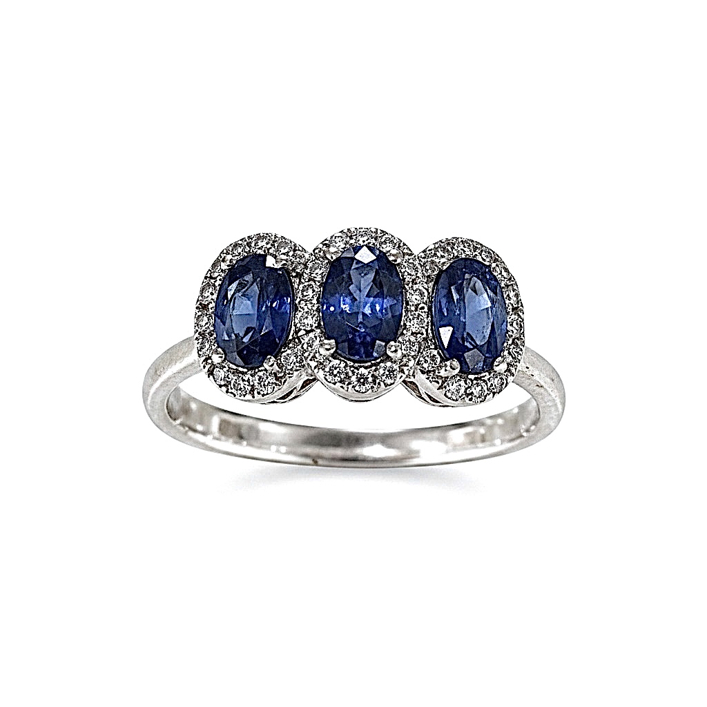 Anello zaffiri e diamanti BELLE EPOQUE ART. AN2788