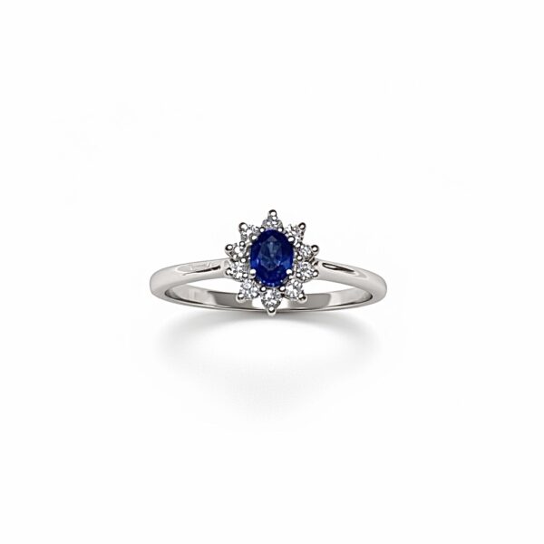 Anello zaffiro in oro e diamanti BON TON  Art. AN825