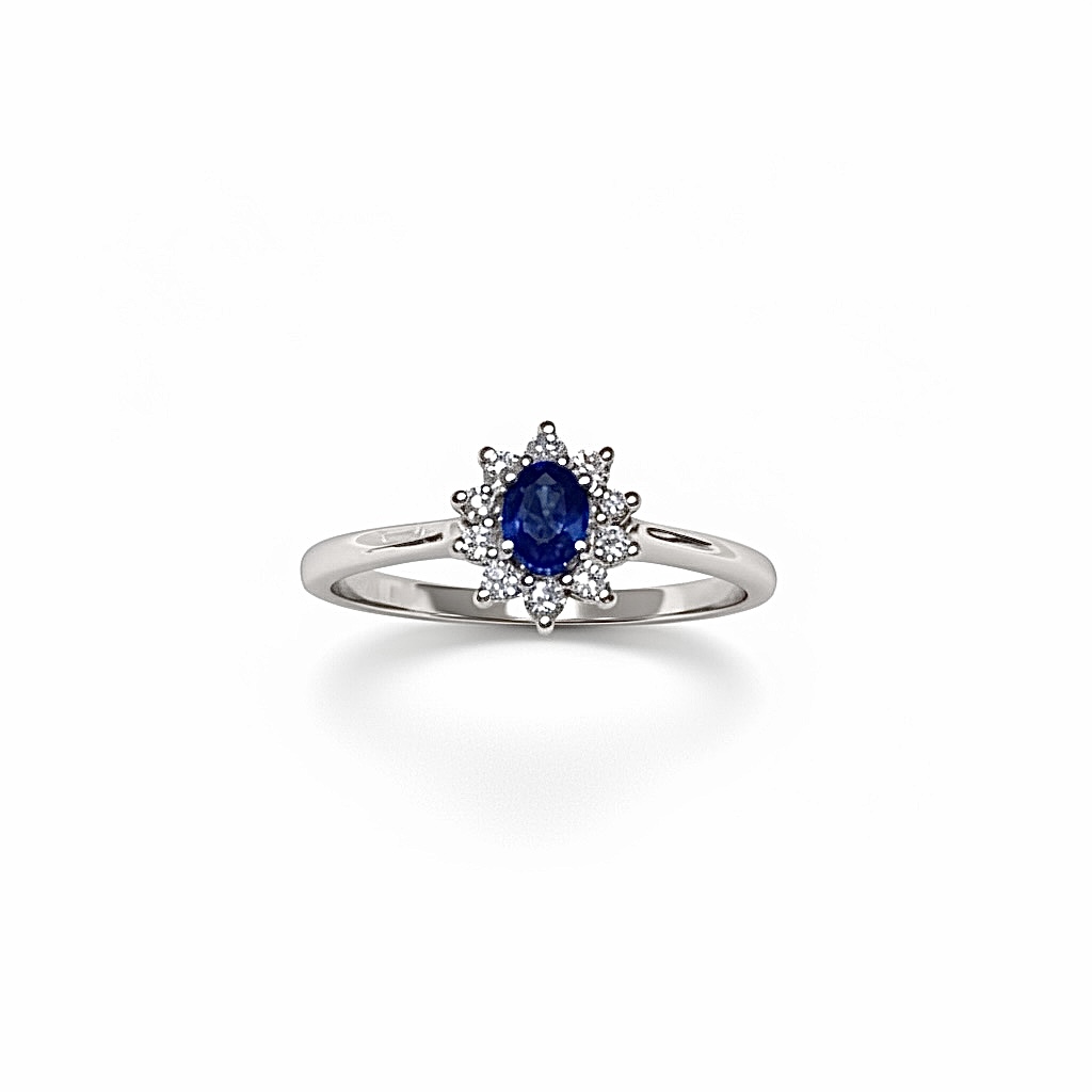 Anello zaffiro in oro e diamanti BON TON  Art. AN825