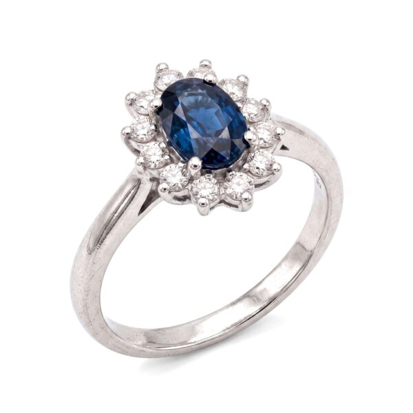 Anello Zaffiro e diamanti BON TON Art. AN1311