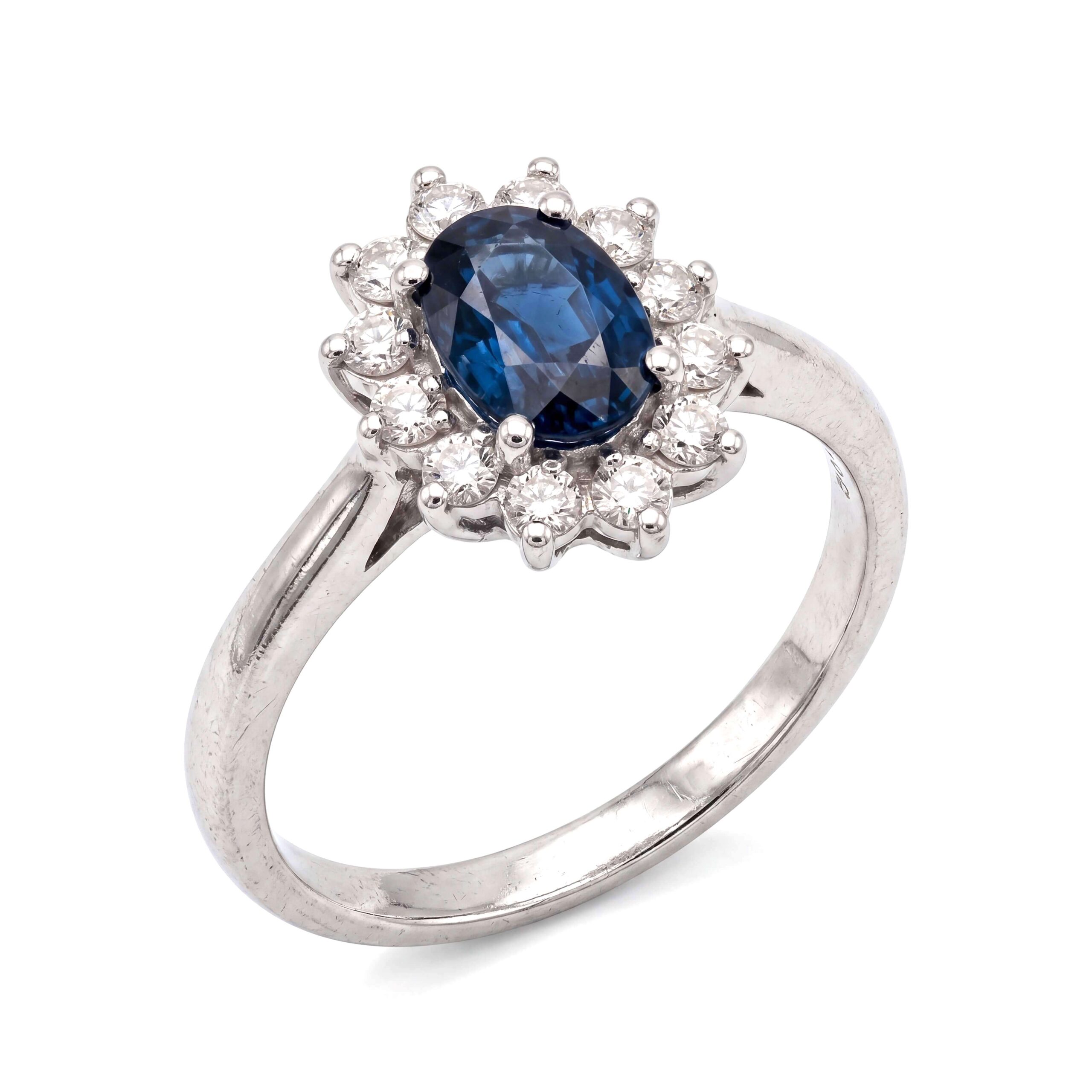 Ring Sapphire diamonds gold BON TON Art. AN1311