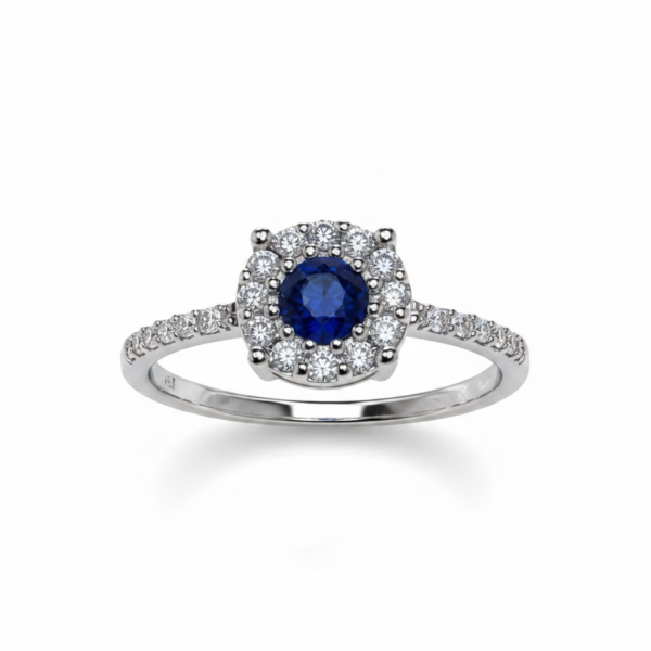 Anello zaffiro e diamanti BELLE EPOQUE ART. CIP264857ZB